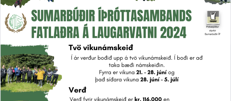 Skráning hafin í Sumarbúðir ÍF á Laugarvatni 2024