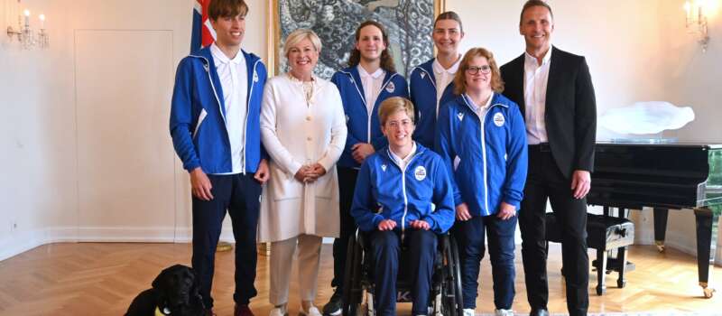 Paralympic hópur Íslands í heimsókn á Bessastöðum